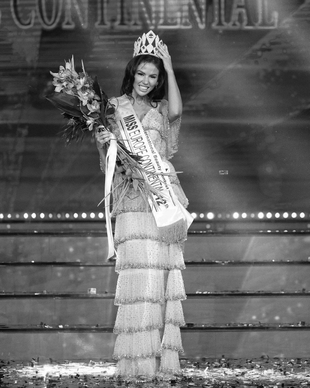 Fashion designer Kamilla Mammadzada showcases bold Azerbaijani design at Miss Europe.