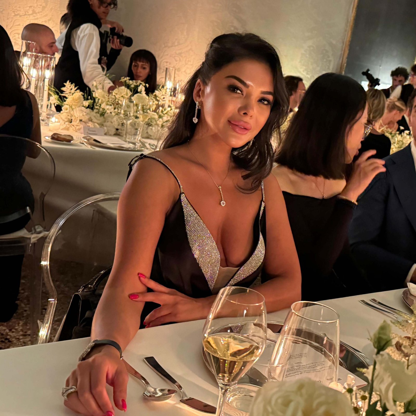 Kamilla Verdiyeva at the Exclusive Dinner Hosted by Vanity Fair and Chopard During the Venice Film Festival Week