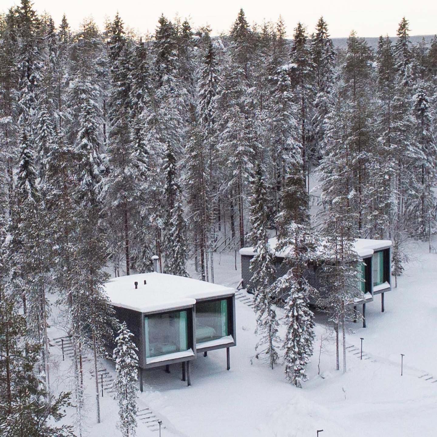 Watch the Northern Lights From Bed at Lapland